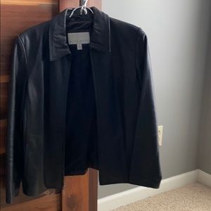 Nine west leather coat
